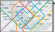 Singapore MRT & LRT train / rail map